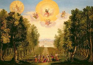 Prologue: The delightful woodland island of Naxos by Giacomo Torelli